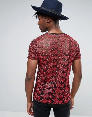 Reclaimed Vintage Inspired Lace T-Shirt
