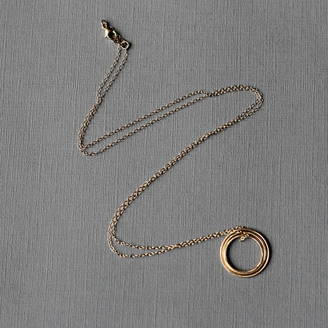 Yumi Jewellery Concentric Circle Long Necklace Gold Fill