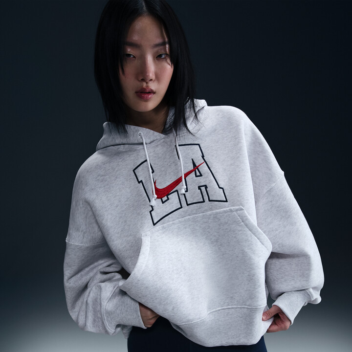 Women's Nike Sportswear Phoenix Fleece Over-Oversized Hoodie in Brown | HQ3024-051