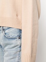 Thumbnail for your product : LOULOU STUDIO Bruzzi ribbed-trim jumper