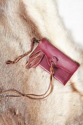 Free People Womens LEATHER WRAP WALLET