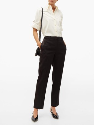 Givenchy Satin-trimmed Wool-twill Tuxedo Trousers - Black