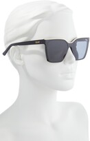 Thumbnail for your product : Quay Level Up 56mm Polarized Square Sunglasses