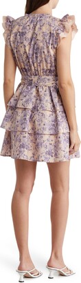 Shabby Chic Haley Tiered Ruffle Floral Minidress