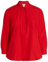 Thumbnail for your product : Lafayette 148 New York, Plus Size Carolyn High-Low Shirt