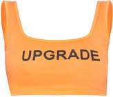 Thumbnail for your product : PrettyLittleThing Shape Stone Upgrade Slogan Crop Top