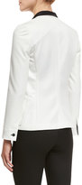 Thumbnail for your product : ATM Anthony Thomas Melillo Stretch Twill Schoolboy Blazer, Ivory