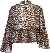 Thumbnail for your product : Ganni Leopard Print Blouse