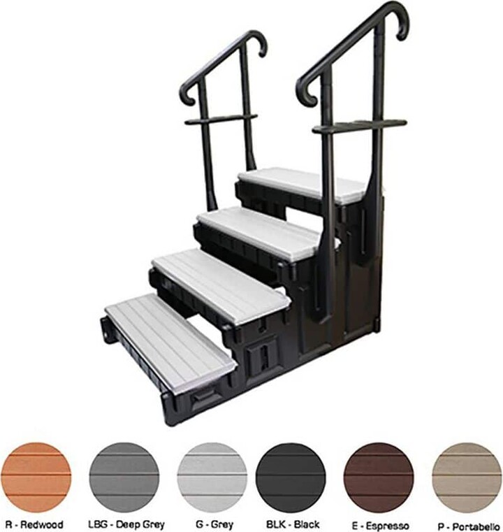 Confer Plastics Signature Series Ladder 4 step por resin for Above Ground Pools