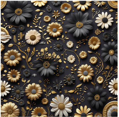 East Urban Home Floral Shower Curtain - Art Bathroom Decor Modern