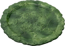 Abigails Compagnia Charger Green Oak Leaves Set of 4