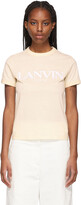 Thumbnail for your product : Lanvin Beige Embroidered Logo T-Shirt