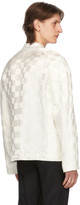 Thumbnail for your product : Haider Ackermann White Linen and Silk Checkered Jacket