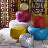Thumbnail for your product : Jonathan Adler Large Leather Moroccan Pouf