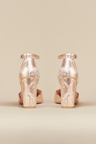 Thumbnail for your product : Wallis **WIDE FIT Metallic Pink Scallop Shoe