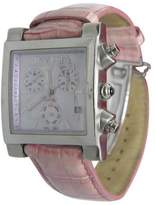 Thumbnail for your product : Invicta Angel Square Classic 9590 Stainless Steel & Leather Quartz 31mm Womens Watch