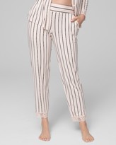 Plus size loose women pajama set o neck floral thin full sleeve ankle length pants elastic waist 