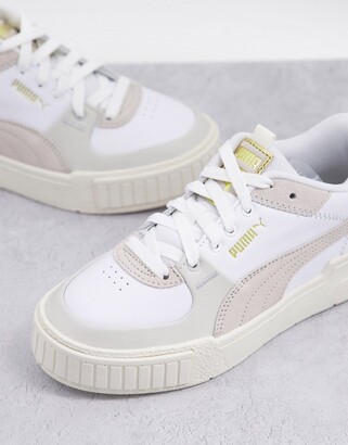 cali white chunky trainers