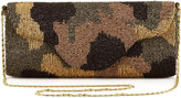 Thumbnail for your product : Moyna Camouflage Beaded Clutch Bag, Olive