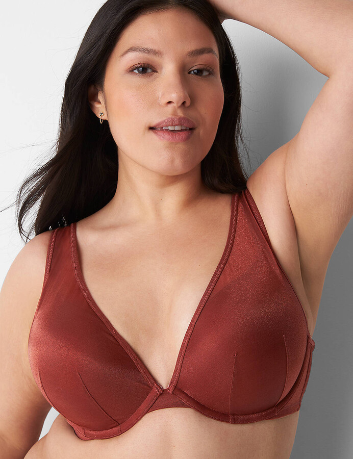 Lane Bryant Cotton Lightly Lined T-Shirt Bra With Lace - ShopStyle Plus Size  Intimates