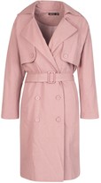 Thumbnail for your product : boohoo Petite Check Detail Trench Coat