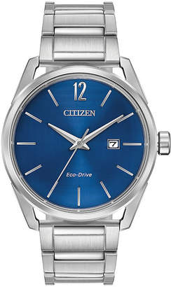 DRIVE FROM CITIZEN ECO-DRIVE Drive from Citizen Mens Silver Tone Stainless Steel Bracelet Watch-Bm7410-51l
