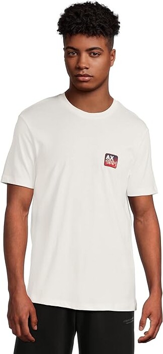 Armani Exchange 1991 Small Graphic T-shirt Men's T Shirt White : 2XL, Cotton