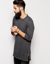 Thumbnail for your product : Religion Marley Long Sleeve Zip T-Shirt
