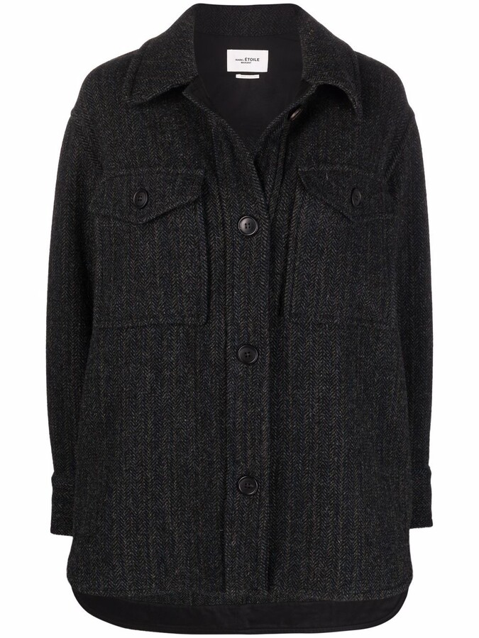 Etoile Isabel Marant Garvey oversized wool coat - ShopStyle