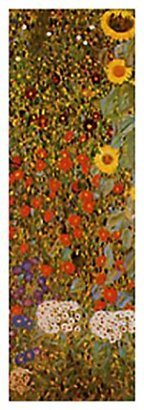 1art1® Posters: Gustav Klimt Poster Art Print - Cottage Garden With Sunflowers, 1905-06 (39 x 12 inches)