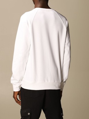 Balmain Sweatshirt Cotton Sweatshirt With Flock Logo