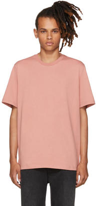 MSGM Pink Back Box Logo T-Shirt