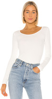 Thumbnail for your product : Vince Long Sleeve Deep Scoop Neck
