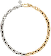 Thumbnail for your product : LAUREN RUBINSKI Gold & White Gold Small LR3 Necklace