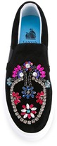 Thumbnail for your product : Lanvin Embellished Vamp Slip-On Sneakers