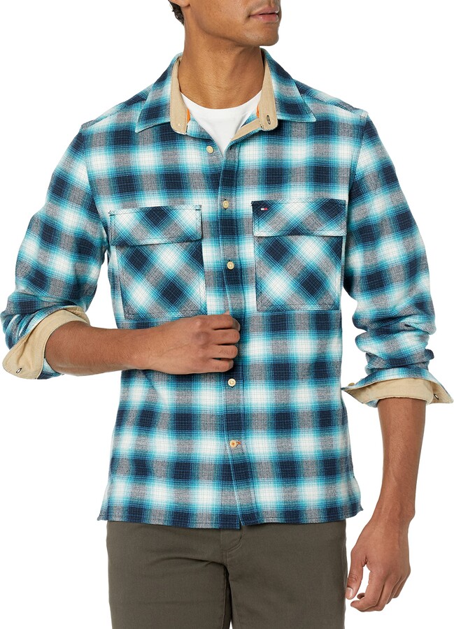 Tommy Hilfiger Blue Men's Long Sleeve Shirts | ShopStyle