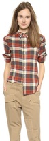 Thumbnail for your product : Band Of Outsiders Tartan Plaid Boyfriend Shirt