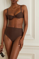 Thumbnail for your product : Matteau + Net Sustain The High Waist Bikini Briefs - Brown