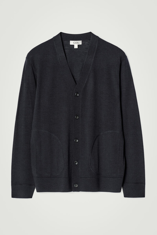 Merino Wool V-Neck Cardigan