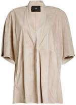 Thumbnail for your product : Steffen Schraut Short Sleeve Suede Jacket