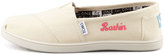 Thumbnail for your product : Toms Personalized Classic Canvas Slip-On, Natural, Youth