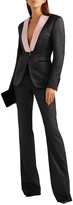 Thumbnail for your product : Tom Ford Silk Satin-trimmed Wool-faille Blazer