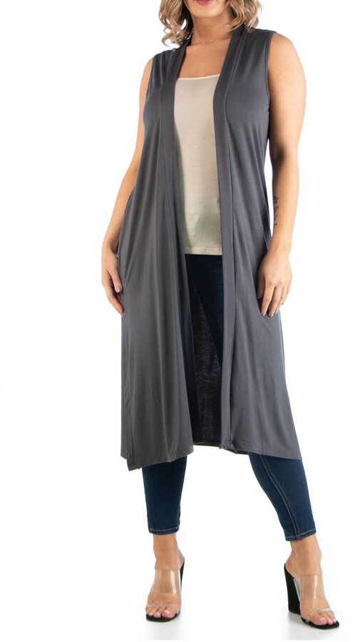 Grey Long Cardigan Sweater | Shop the world's largest collection 