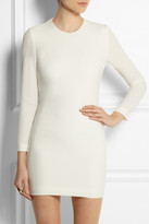 Thumbnail for your product : IRO Gaia open-back leather-trimmed crepe mini dress
