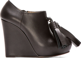 Thumbnail for your product : Marni Black Leather Tasseled Wedge Boots