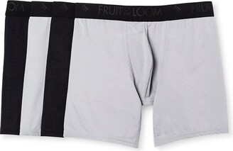 Fruit of the Loom Select Fruit of the Loom Men's 4pk elect Breathable Micro-Mesh Boxer Briefs -
