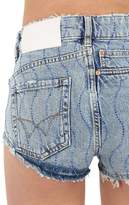 Thumbnail for your product : Filles a papa Embellished Cotton Denim Hot Shorts