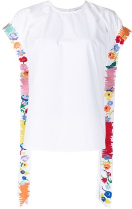 Mira Mikati Embroidered Poplin Shirt