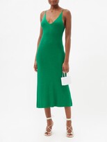 Thumbnail for your product : Dodo Bar Or Litay Lamé-jersey Midi Dress - Green