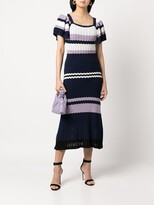Thumbnail for your product : Adam Lippes Stripe-Pattern Knitted Dress